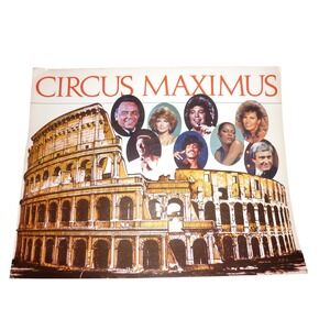 Vintage Caesars Palace Circus Maximus Wine Menu Frank Sinatra‎ Sammy Davis Jr